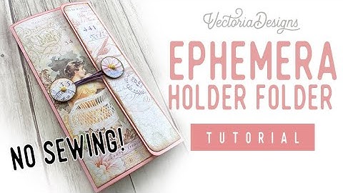 Ephemera Holder Folder Tutorial | Quick & Easy Craft Tutorial (ok, quick-ish and easy-ish)