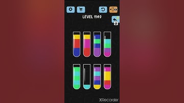 solve and solution water color sort game level 1149