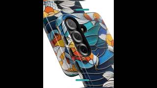 Koi Fish Samsung Galaxy Tough Phone Case: Artistic Design