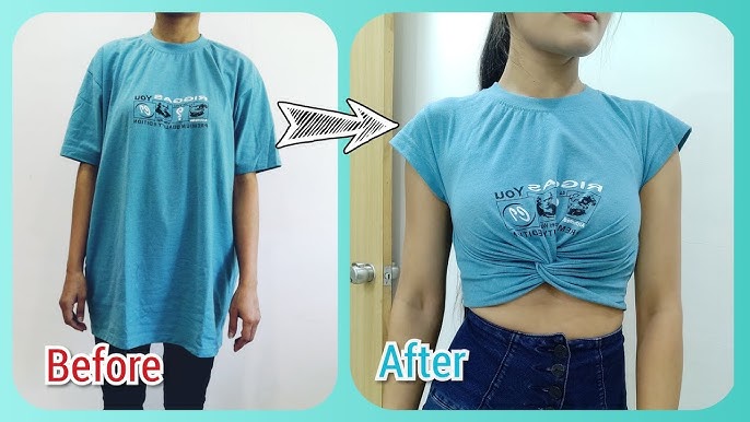 6 NEW WAYS HOW TO CROP T-SHIRT WITHOUT CUTTING, NO SCISSORS