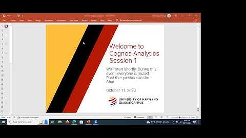 Introduction to Cognos Analytics