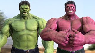 Hollywood Red Hulk Vs Green Hulk Transformation In Real Life - Superheroes Battle