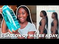 I DRANK A GALLON OF WATER EVERYDAY FOR A WEEK | *REALISTIC RESULTS* (BLOATING, SKIN, PERIOD CHANGES)