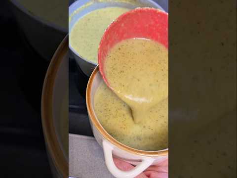 شوربه البروكلي كريميه وصحيه 