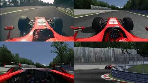 RFactor (CTDP F1 2006 Mod) Vs Real F1 (Schumacher) Monza