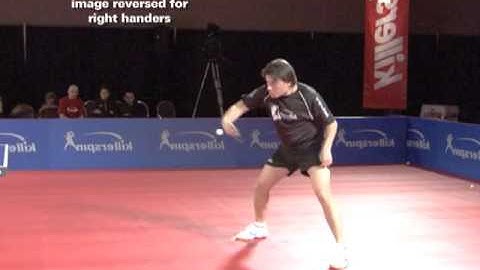 How to Hit a Backhand Curve Loop in Table Tennis | Killerspin