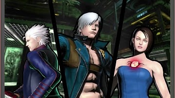 Ultimate Marvel vs Capcom 3: Dante, Vergil, and Jill arcade playthrough