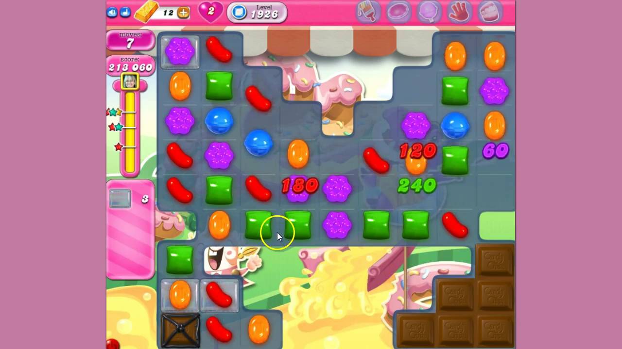 Candy Crush Saga Level 1926 No Boosters Youtube