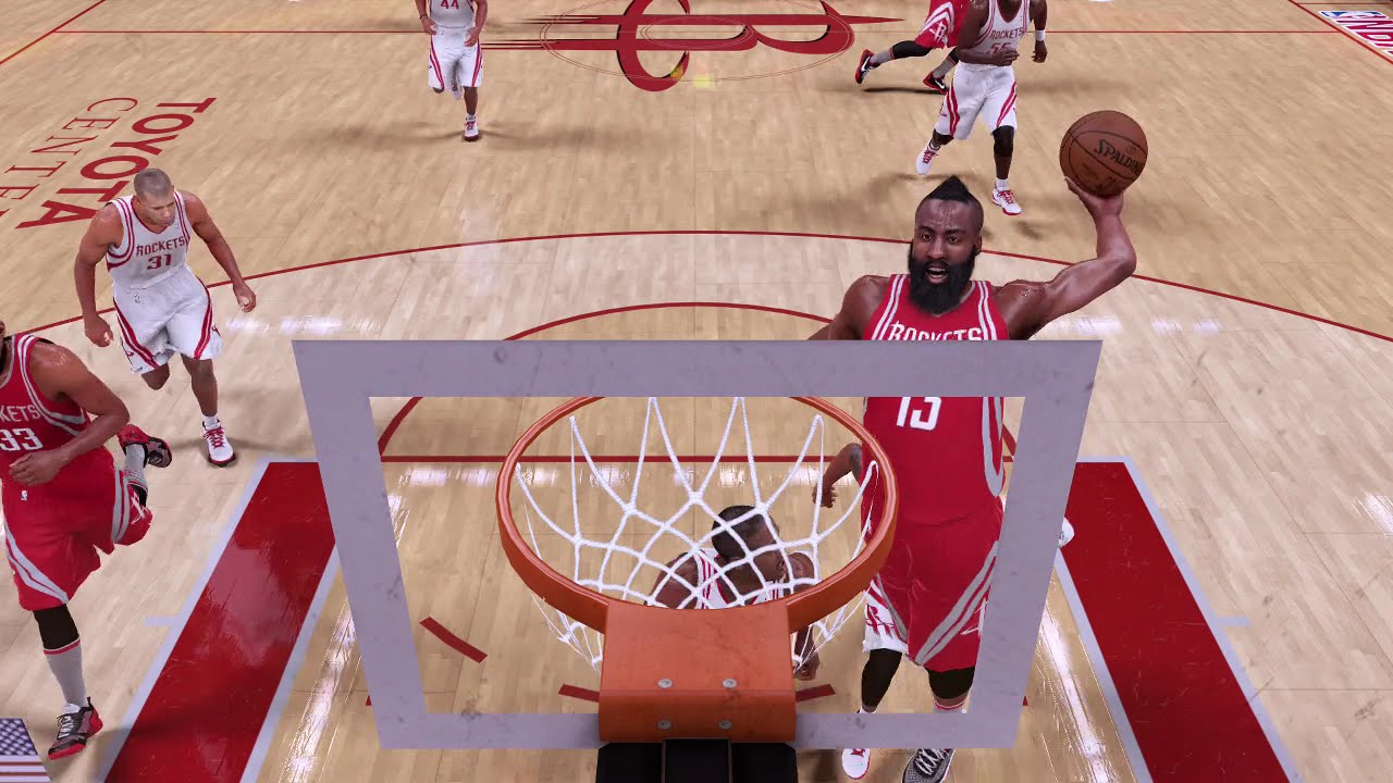 NBA 2K16 Dwight Howard,James Harden vs Yao Ming,Tracy McGrady YouTube