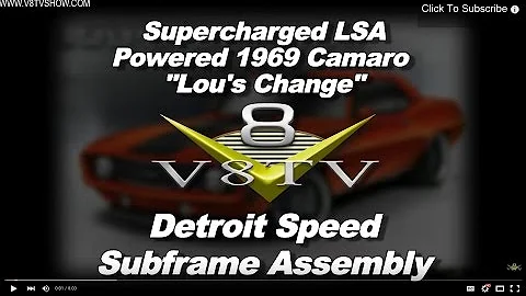 Detroit Speed Subframe Assembly 1969 Camaro Lou's Change V8TV Video
