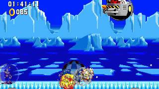 Sonic Winter Adventures Walkthrough part 1 - The Frozen Island Zone