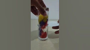 Buttons Moving to Another Glass. #shorts #satisfying #oddlysatisfying #asmr #drop