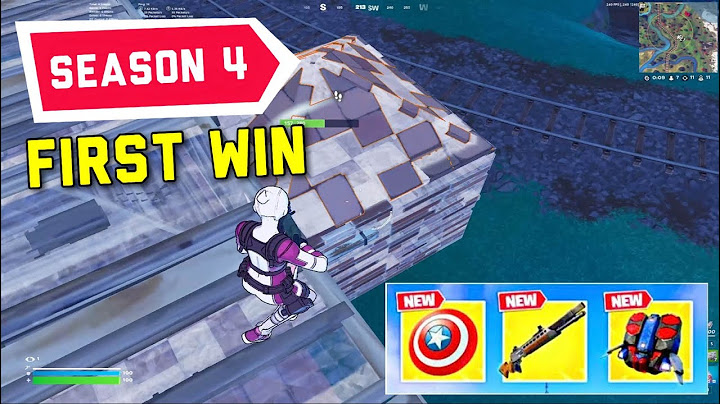FIRST WIN OF FORTNITE SEASON 4 (Marvel Season)