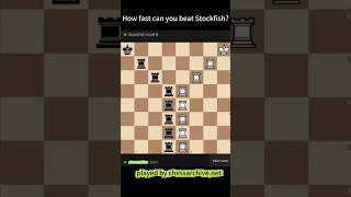 How Fast Can You Beat Stockfish?