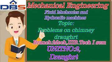 DBS -PROBLEMS ON CHIMNEY DRAUGHRT,IIIB.TECH-ISEM,UNIT NO: II,MECHANICAL
