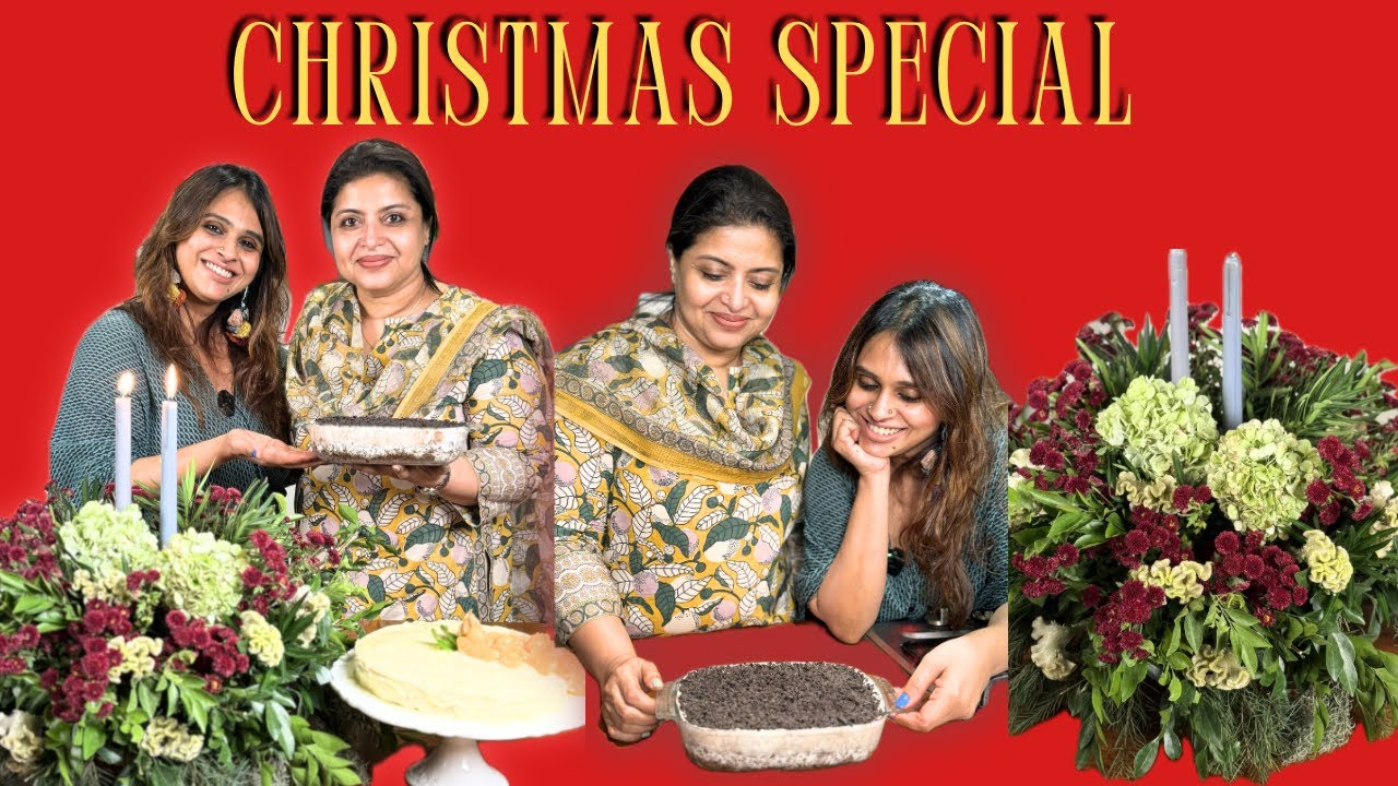 Christmas special | Baking and flower arrangement | Kitchentales by Neethu