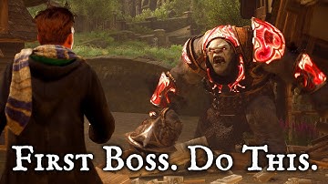 Hogwarts Legacy - How To Do More Damage On The Armoured Troll Boss Fight - Hogsmeade