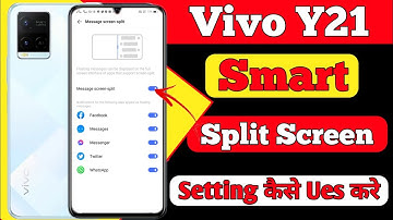 Vivo y21 Smart Split Screen Setting || How To Split Screen Setting Kaise On Kare On Vivo y21 me