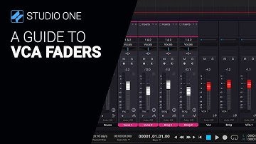 Understanding VCA FADERS Studio One 6 - walkthrough tutorial