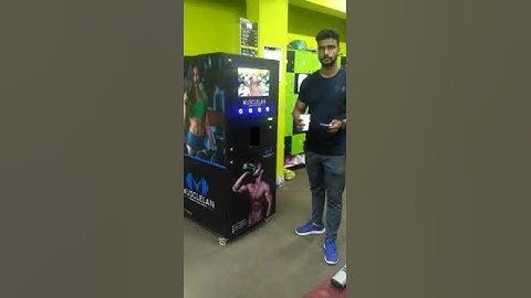 Protein shake vending machine