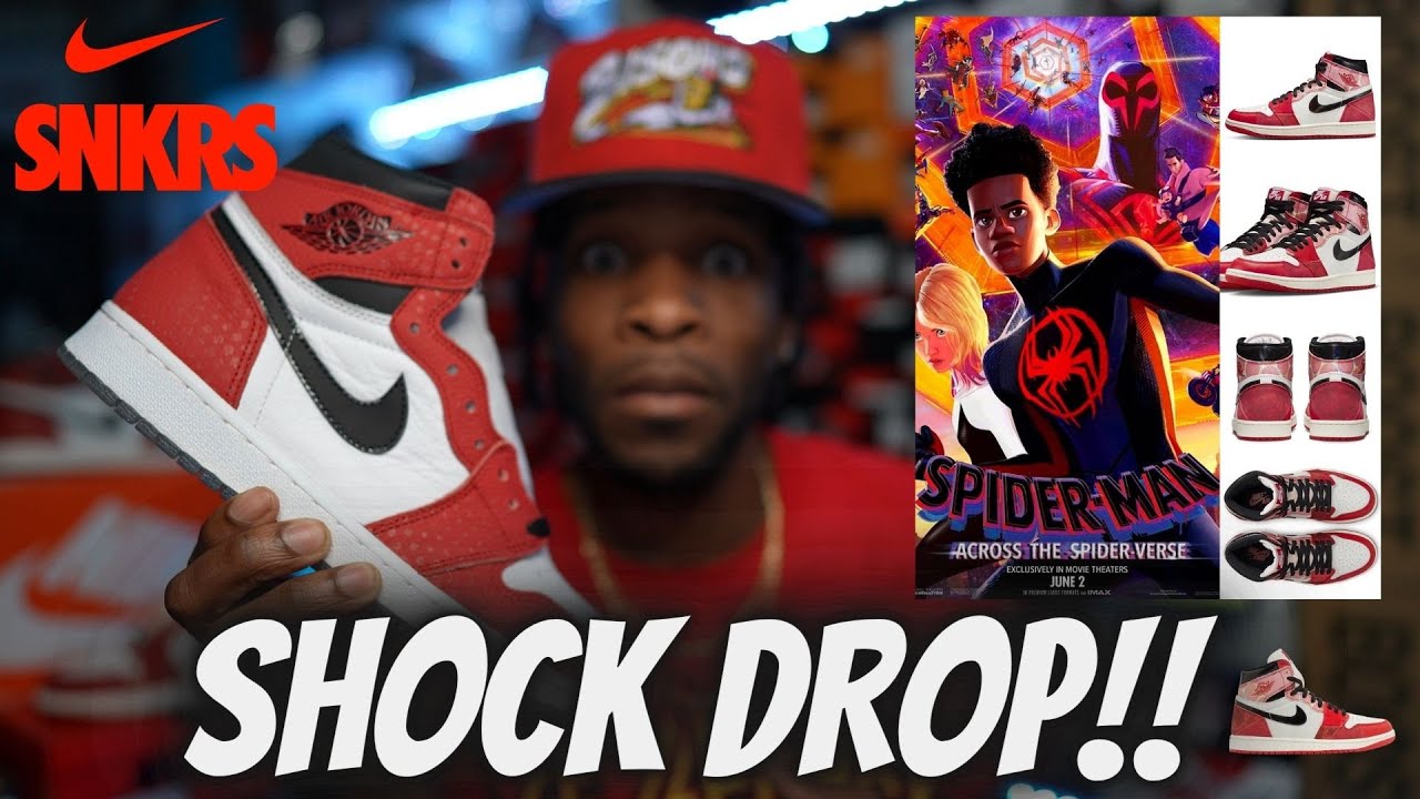 SHOCKING NEWS!! JORDAN 1 SPIDER VERSE SHOCK DROP POSSIBLY HAPPENING ...