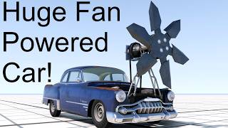 What Happens When You Put a Cruise Ship Fan on a Car? BeamNG. Drive