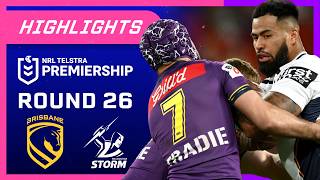 NRL Highlights: Broncos v Storm - Round 26 | NRL on Nine