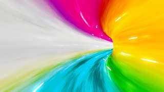 Navigating turns in a vibrant and colorful warp speed tunnel wormhole in hyperspace loop screenshot 1