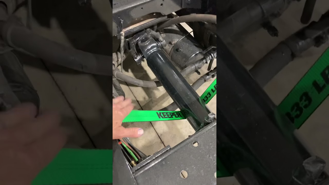Mechanic’s Trick w/ Ratchet Straps. Ujoint & Hanger Bearing
