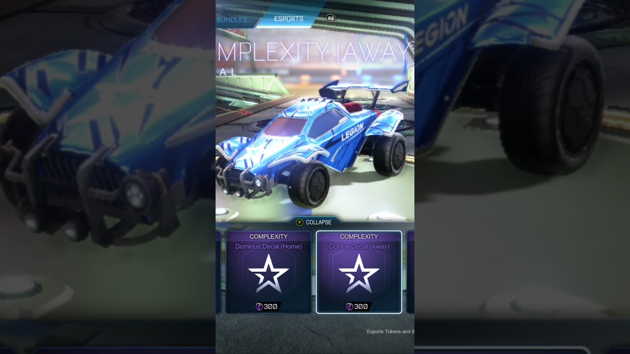 My top 3 favorite rocket league decals 