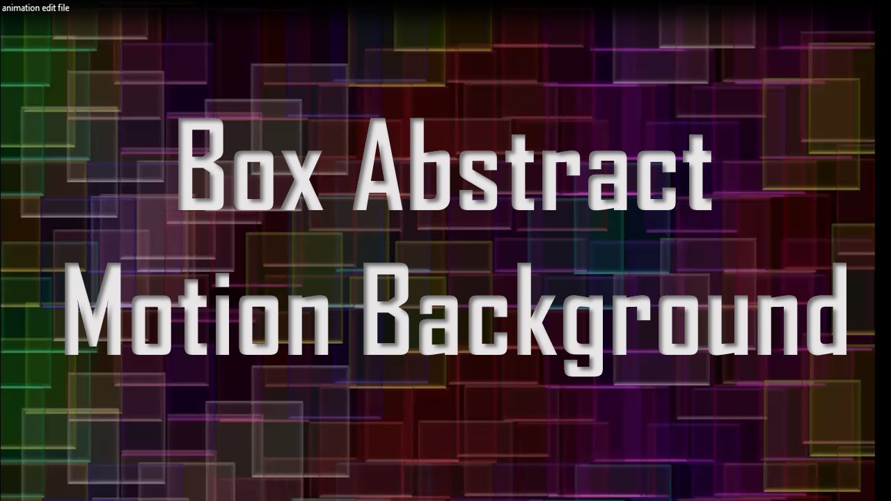 How to make New Style Box Abstract Motion Background using power point ...