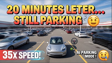 🤖 FSD V14.1 Spends 20 Minutes Searching for Parking at Costco 😂 #car #technology #ai