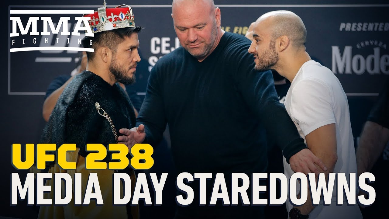 UFC 238 Media Day Staredowns - MMA Fighting
