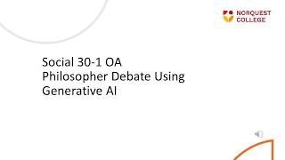 Social 30-1 OA Enlightenment Philosopher Debate Instructions