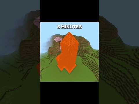 Minecraft Cobblestone Tower trick...🤫