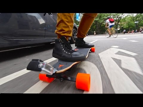 overpowered motorized skateboard youtube