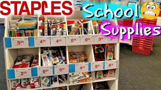 Staples Back To School Supplies Shopping Walk Through July 2018