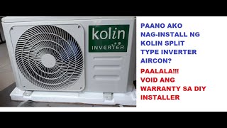 Kolin  split type inverter aircon installation