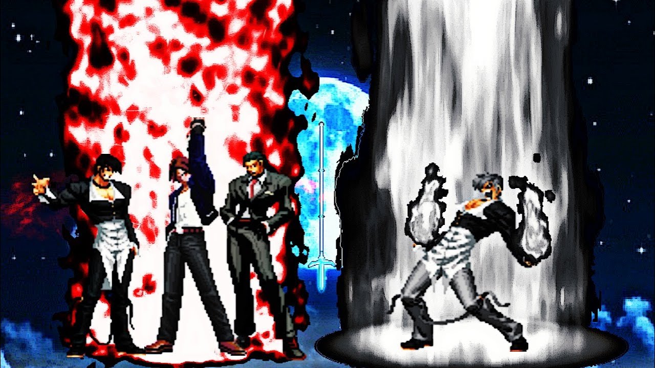 Boss Wicked Kyo VS Legend Iori ON [KOF MUGEN]