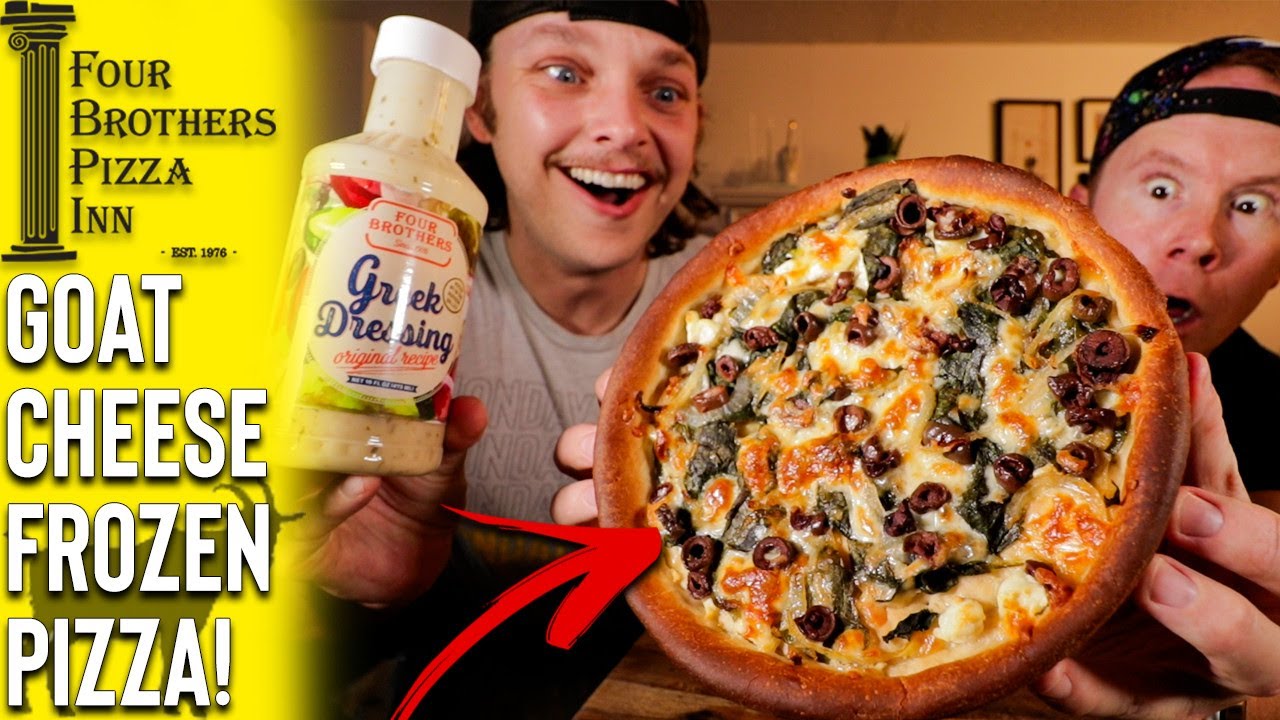 The BEST Frozen Goat Cheese Pizza EVER! | Four Brothers Pizza Inn