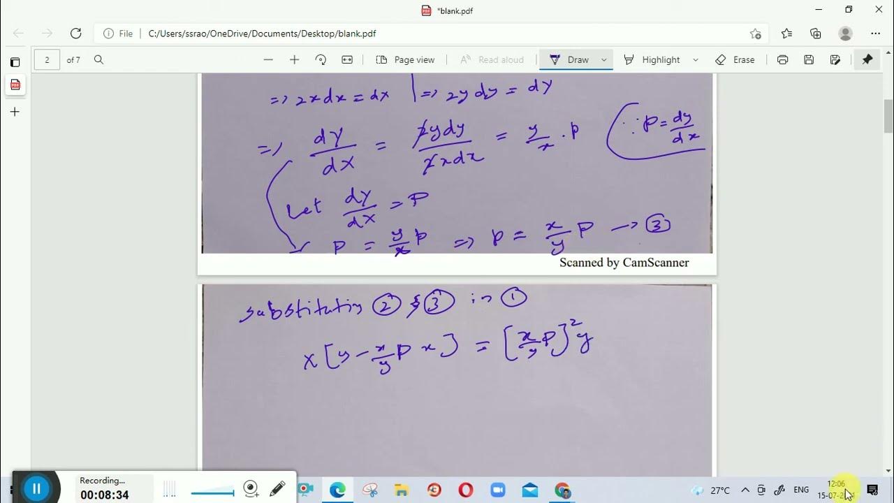 Clairaut's equations YouTube