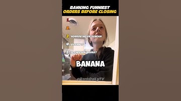 Ranking Funniest Orders Before Closing 🤣 #ranking #memes #funny #tiktok