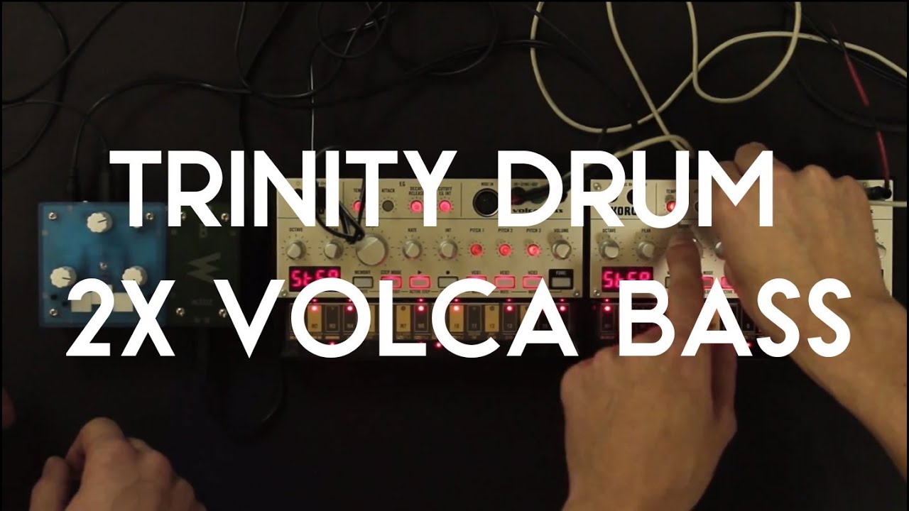 Trinity DRUM + 2x Volca Bass jam - YouTube