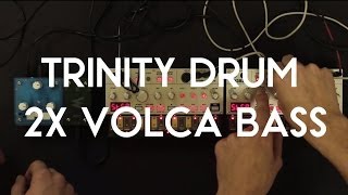 Trinity DRUM + 2x Volca Bass jam