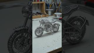 A Motorcycle Made Entirely of Wire! 😱    #shorts #viral #new #newtrend #viralshort #trending