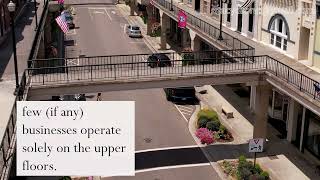 By drone - downtown Morristown, Tennessee
