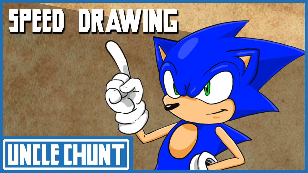 SPEED DRAWING: Sonic the Hedgehog - YouTube