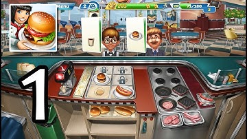 Cooking Fever: Gameplay Walkthrough Part 1 - Fast Food Court Level 1-6 (iOs, Android)