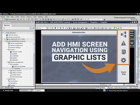 How to Add Intuitive Screen Navigation to Your TIA Portal HMI Template (2-3)