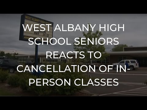 'It's overwhelming': West Albany High School senior reacts to cancellation of in-person classes